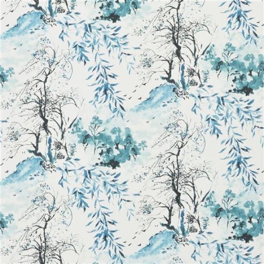Tapeta Designers Guild Shanghai Garden PDG651/02 WINTER PALACE - AZURE