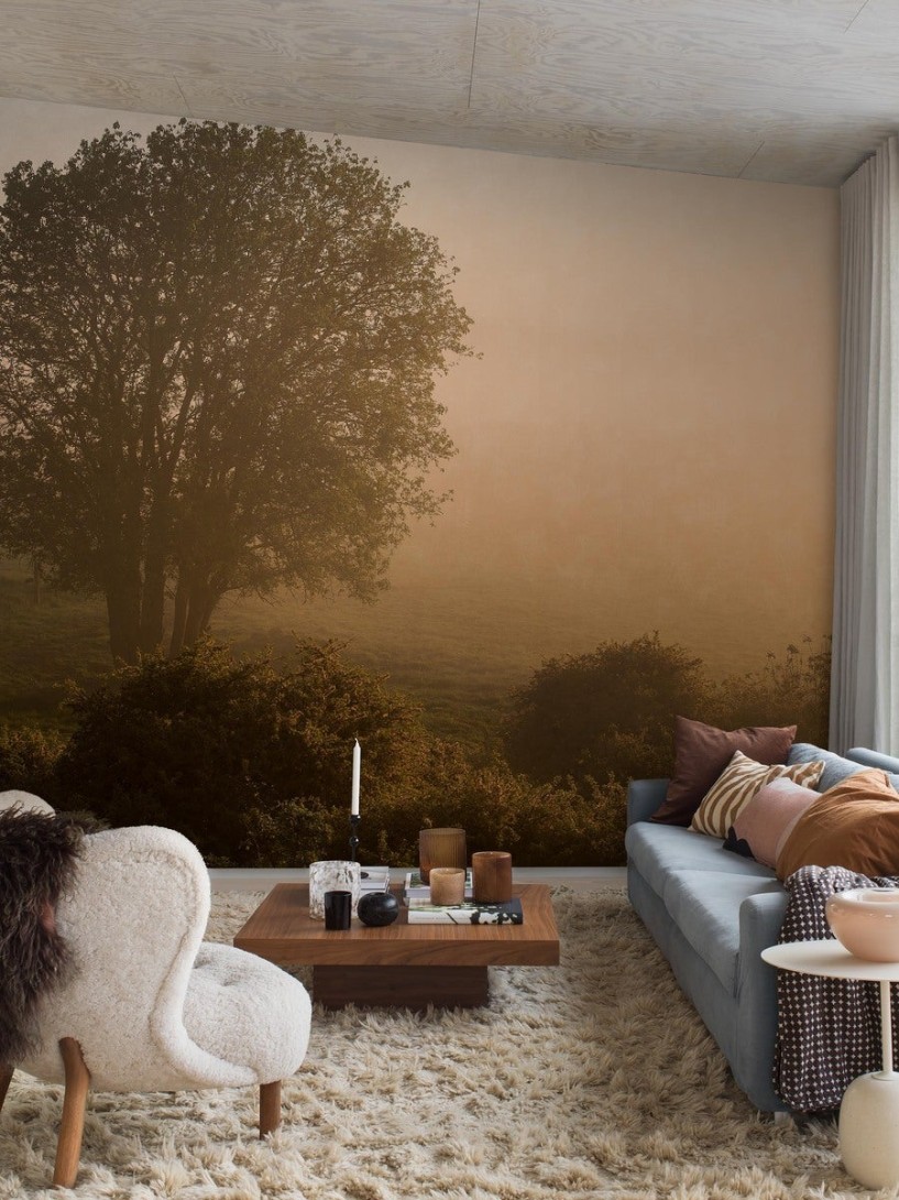 Boras Tapeter 9776W Marie Mattsson Kultmarken Green - mural w leśną polanę