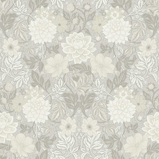 Boras Tapeter 9724W Studio Dahlia Garden Grand Grey - mural w duże kwiaty dalii