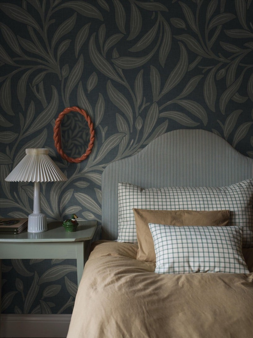 Boras Tapeter 9746W Studio Vintergröna Grand Blue - mural w duże liście