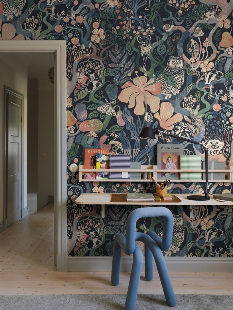 Boras Tapeter 9765W Studio Magic Woods Grand Dark - mural w leśny motyw