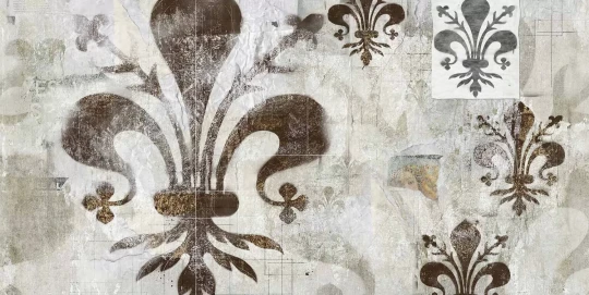 Tecnografica 78479-1A Art Cities Giglio Fiorentino Urban A - mural w ornamenty na betonowym tle