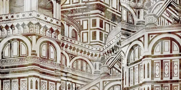 Tecnografica 78629-1 Art Cities Firenze Duomo Red - mural w katedrę florencką