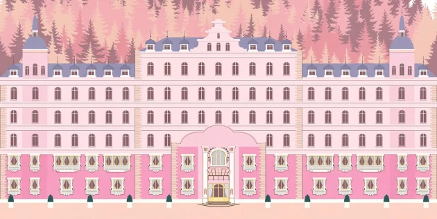 Tecnografica 79650-1 Cinema Gustave Original - mural z motywem Grand Budapest Hotel