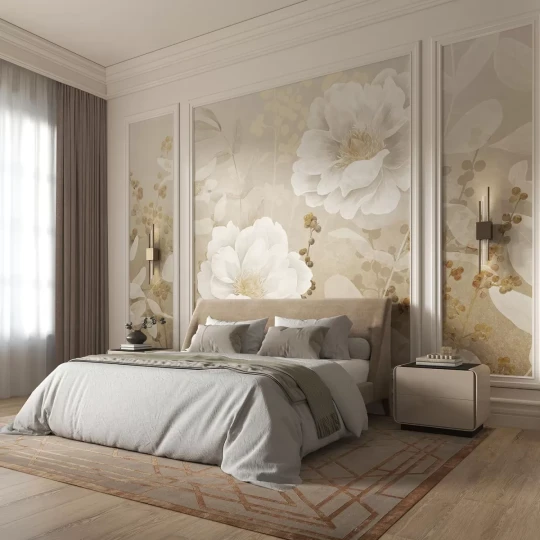 Tecnografica 83493-2 Bioliving Pemberley Rose - mural w duże kwiaty