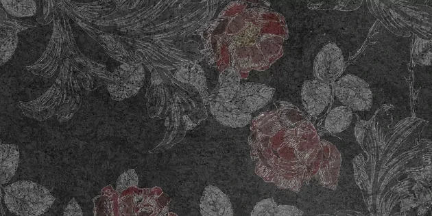 Tecnografica 65000-4 Bioliving Howard Dark - mural w kwiaty i liście