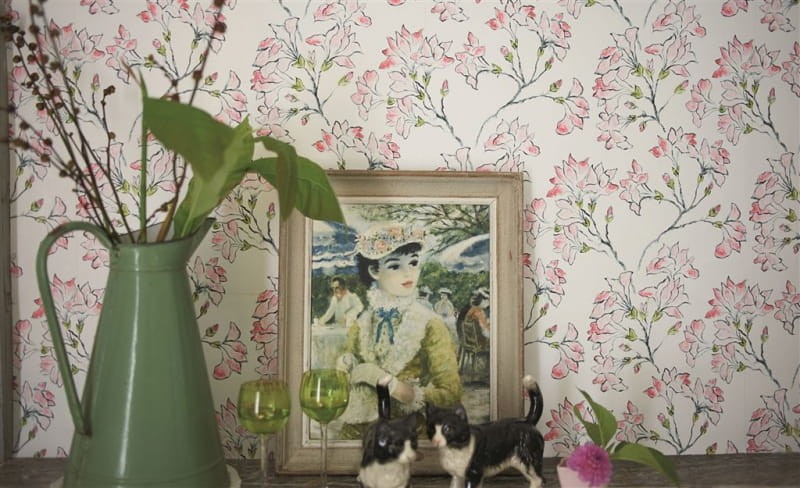 Tapeta Designers Guild Kasuri P580/02 MAGNOLIA TREE - ECRU