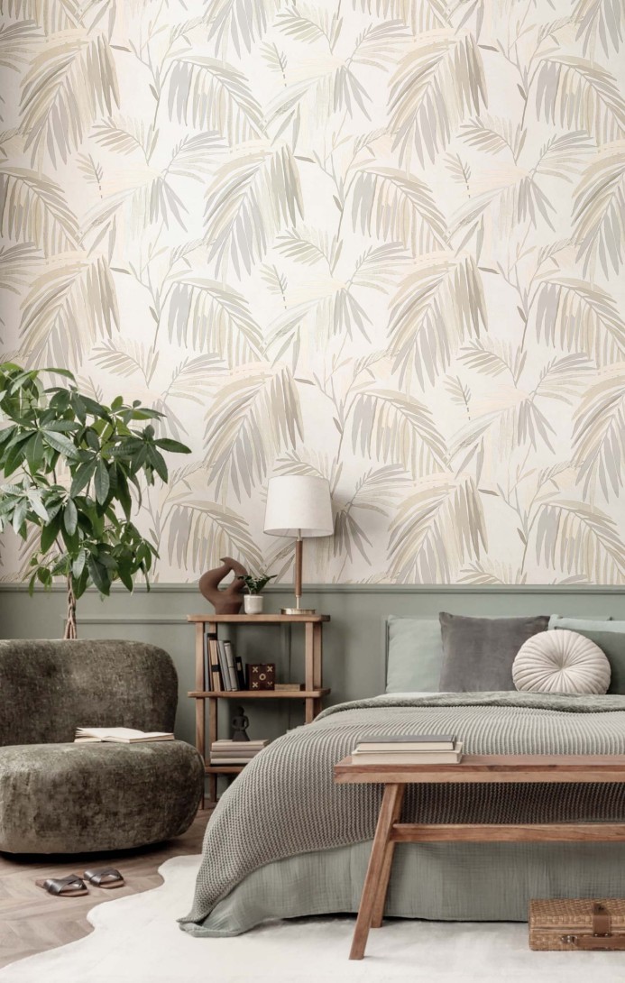 Cristiana Masi 32407 Vitalis Alma - tapeta w liście palmowe