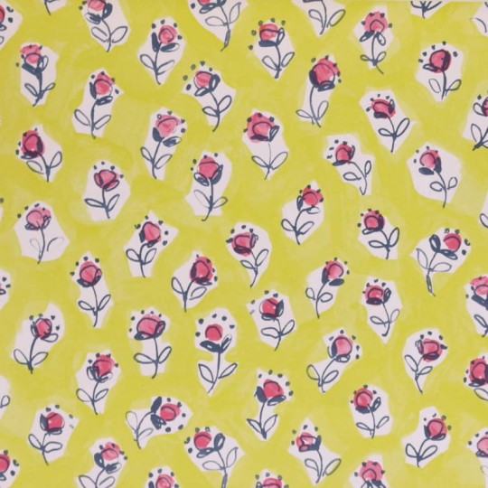 Tapeta Desginers Guild Around The World P567/06 DAISY PATCH - LEMONGRASS