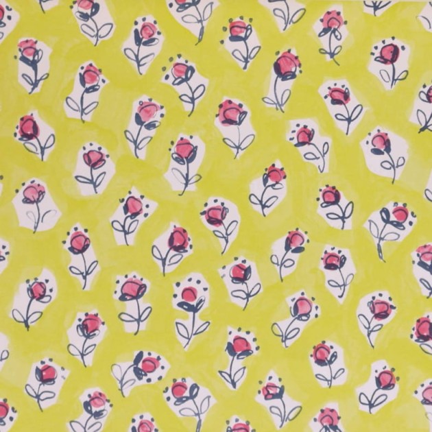 Tapeta Desginers Guild Around The World P567/06 DAISY PATCH - LEMONGRASS