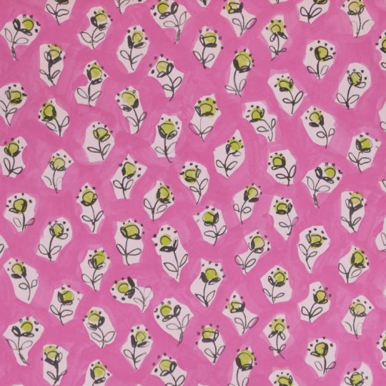 Tapeta Desginers Guild Around The World P567/09 DAISY PATCH - FUCHSIA