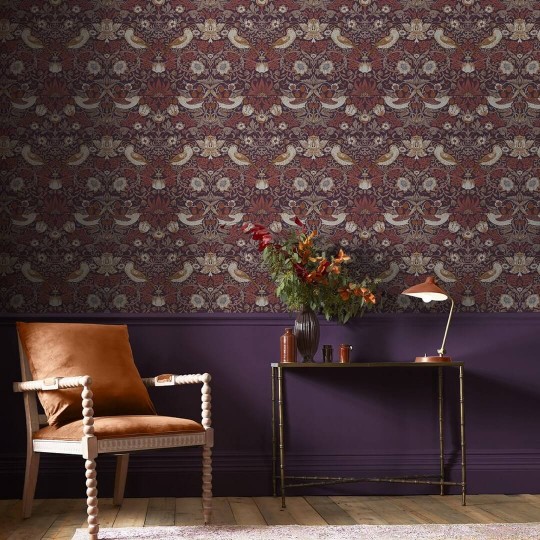 Graham & Brown 124229 William Morris At Home - tapeta w ptaki i roślinne ornamenty