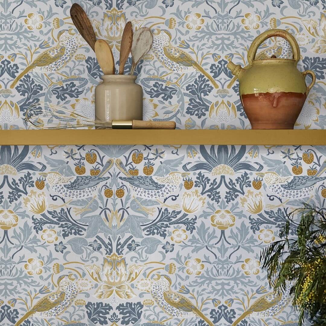 Graham & Brown 124232 William Morris At Home - tapeta w ptaki i roślinne ornamenty
