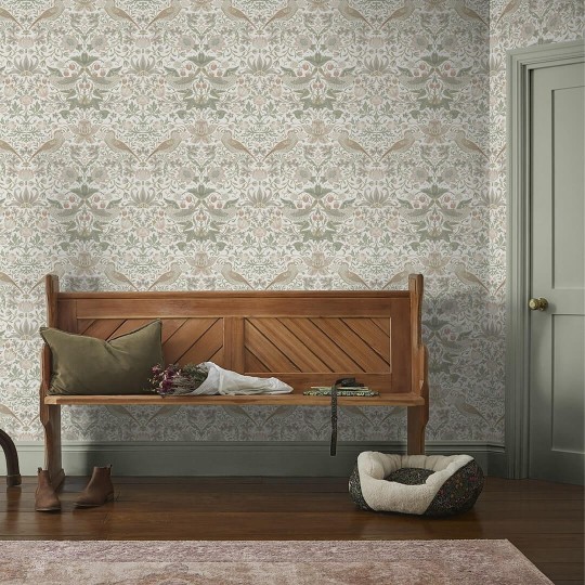 Graham & Brown 124233 William Morris At Home - tapeta w ptaki i roślinne ornamenty