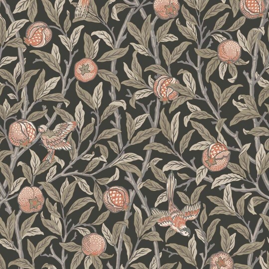 Graham & Brown 124258 William Morris At Home - tapeta w ptaki i owoce granatu