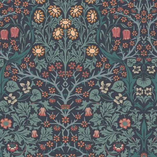 Graham & Brown 124251 William Morris At Home - tapeta w stylizowane liście i kwiaty