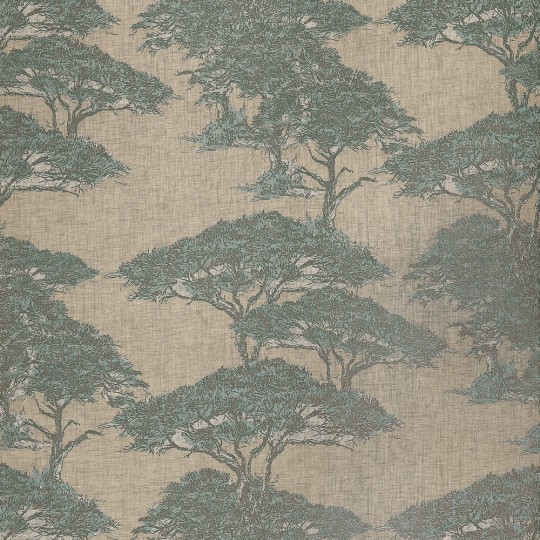 Thibaut T24437 Yutori Torrey Pines Spa Blue - tapeta z lnianej siatki w sosny pinie