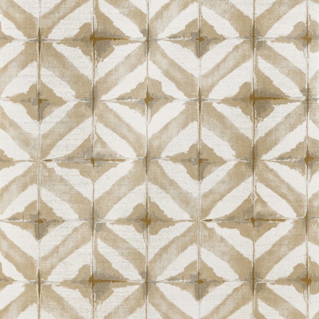 Thibaut T24444 Yutori Water Blocks Beige - geometryczna tapeta z sizalu