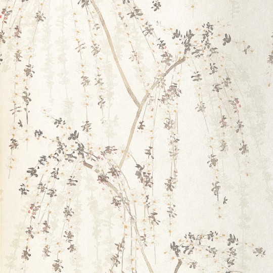 Thibaut T24454 Yutori Weeping Blossom White - tapeta w kwiaty wiśni