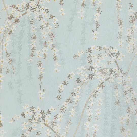 Thibaut T24456 Yutori Weeping Blossom Blue - tapeta w kwiaty wiśni