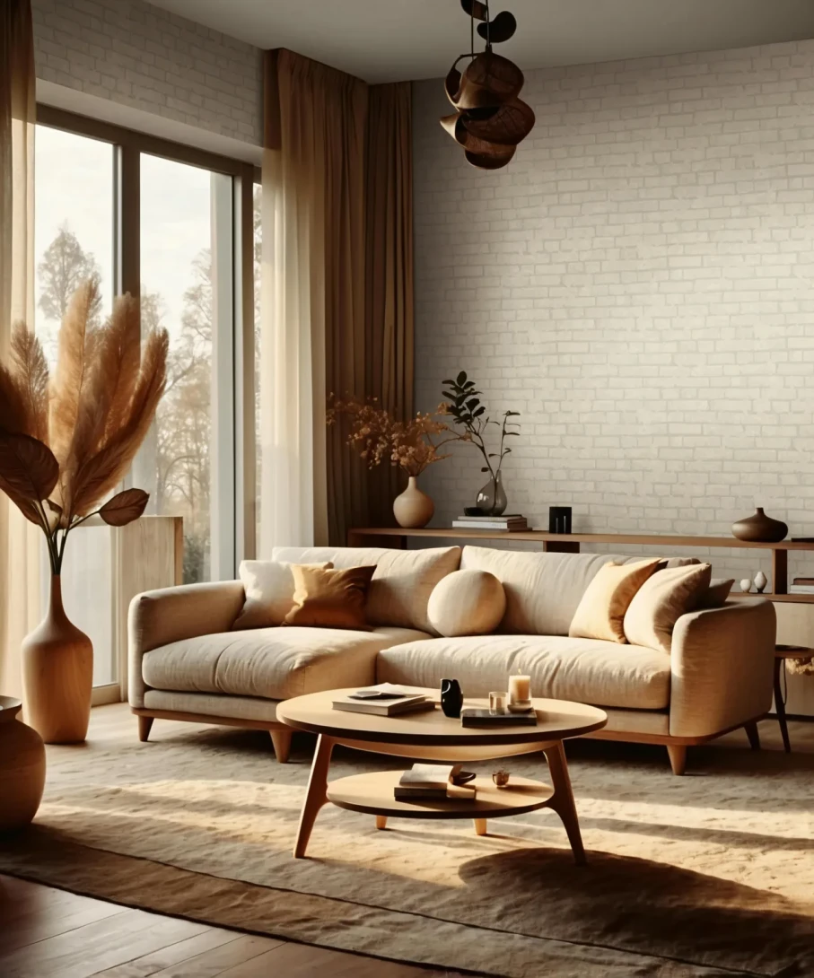 Marburg 34611 Terra - tapeta na bazie gliny imitująca cegłę