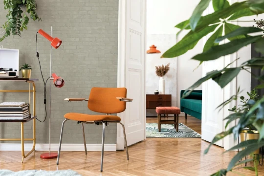 Marburg 34613 Terra - tapeta na bazie gliny imitująca cegłę