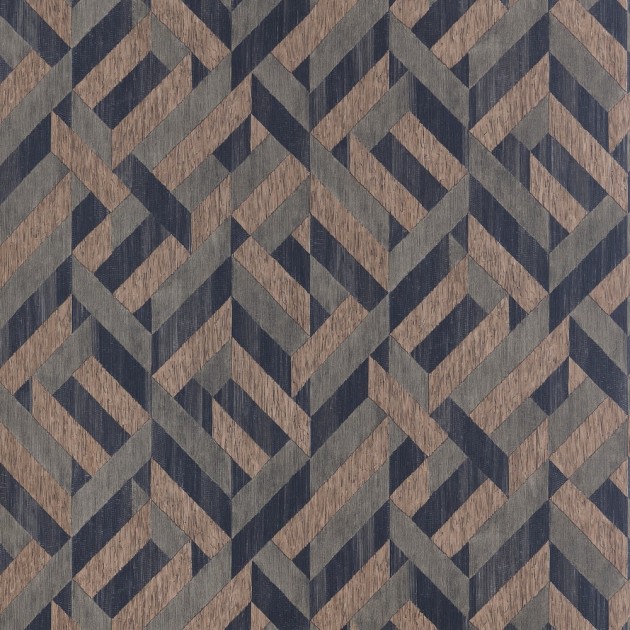 Thibaut T34034 Texture Resource 9 Bristlecone Green and Black - tapeta geometryczna imitująca drewno