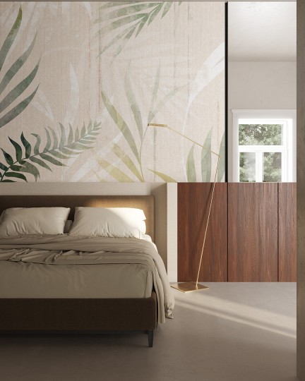 Inkiostro Bianco INKDRRU2303 Inediti Serie 05 Colorello - mural w egzotyczne liście