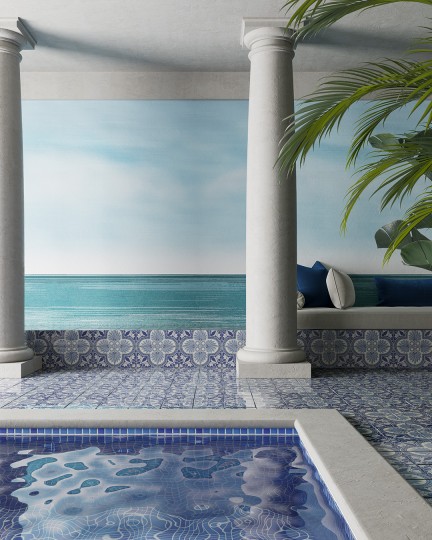 Inkiostro Bianco INKAKLA2306 Inediti Serie 05 Oltremare - mural w morski krajobraz