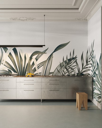 Inkiostro Bianco iNKVRLR2301 Inediti Serie 05 Xilo - mural w egzotyczne rośliny
