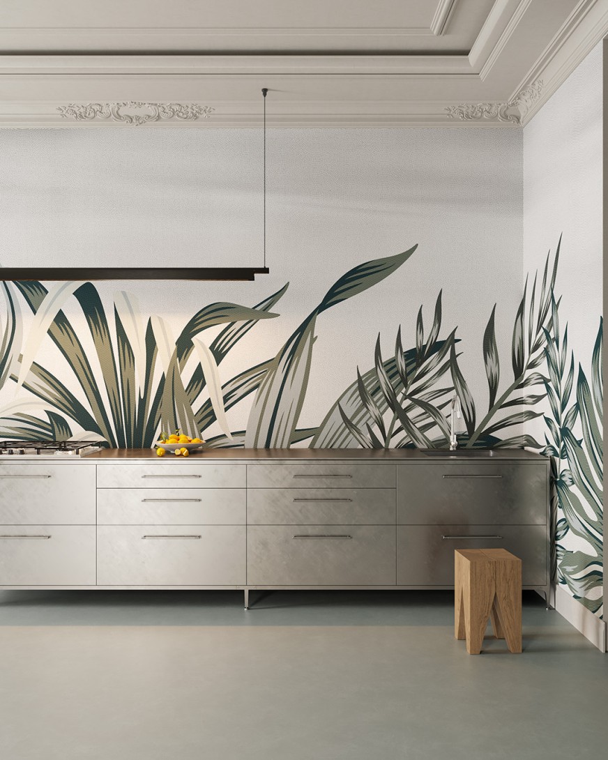 Inkiostro Bianco iNKVRLR2302 Inediti Serie 05 Xilo - mural w egzotyczne rośliny