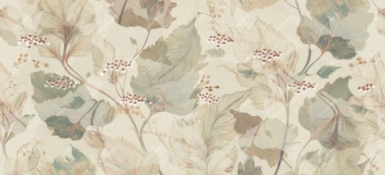 Inkiostro Bianco INKDSBU2501 Inediti Serie 05 Yume - mural w duże liście