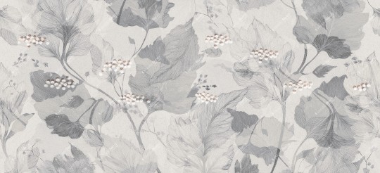 Inkiostro Bianco INKDSBU2503 Inediti Serie 05 Yume - mural w duże liście