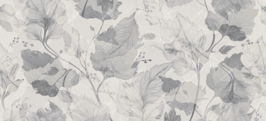 Inkiostro Bianco INKDSBU2504 Inediti Serie 05 Yume - mural w duże liście