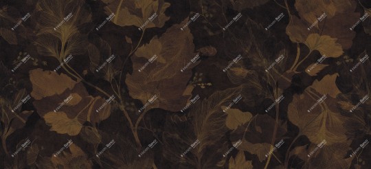 Inkiostro Bianco INKDSBU2506 Inediti Serie 05 Yume - mural w duże liście