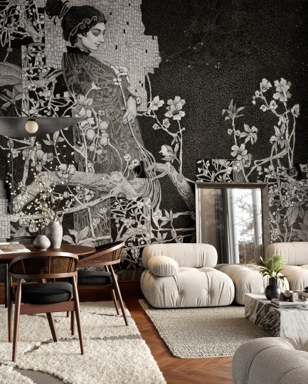 Wonderwall 35 0938 00 Tamara - mural w secesyjny motyw