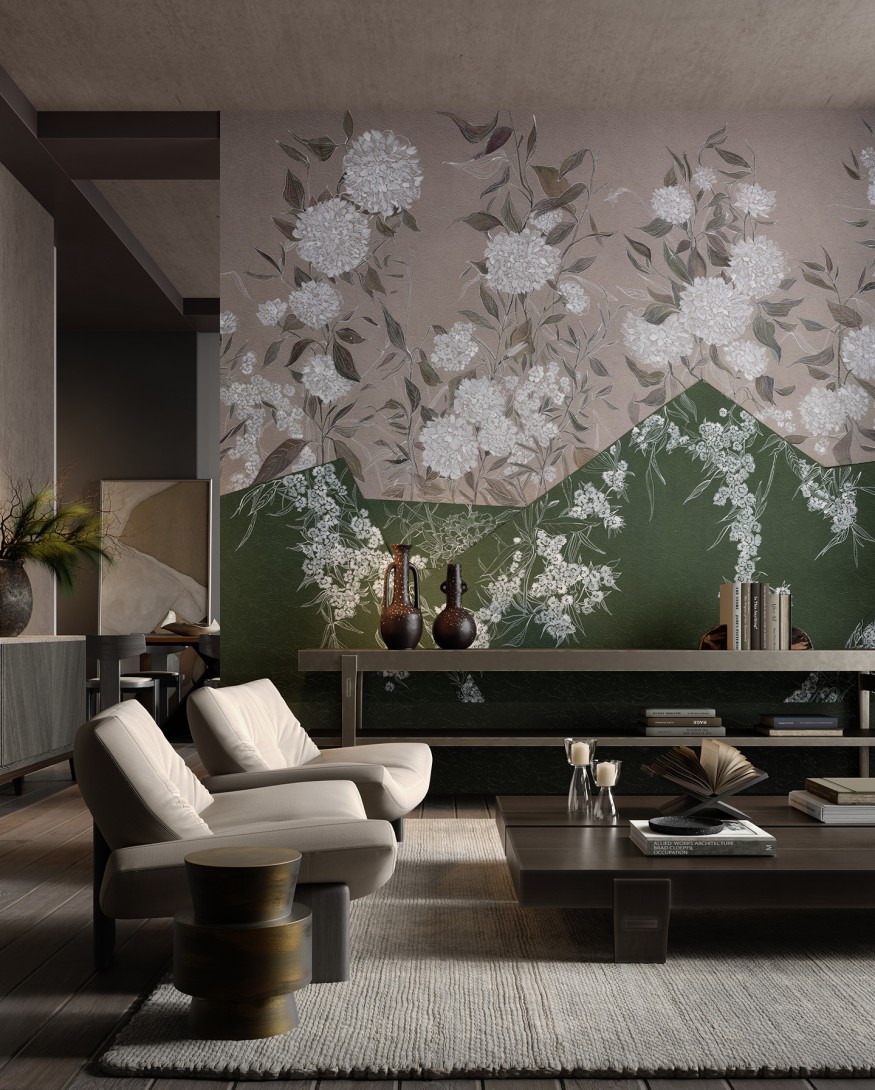 Wonderwall 35 0350 08 Flos - mural w kwiaty
