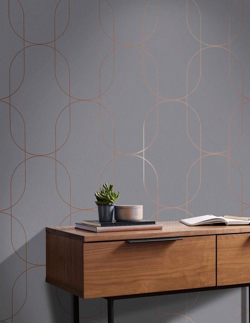 Graham & Brown 112191 Pioneer - tapeta w geometryczny wzór