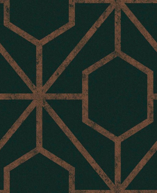 Graham & Brown 112198 Pioneer - tapeta w złotą kratownicę