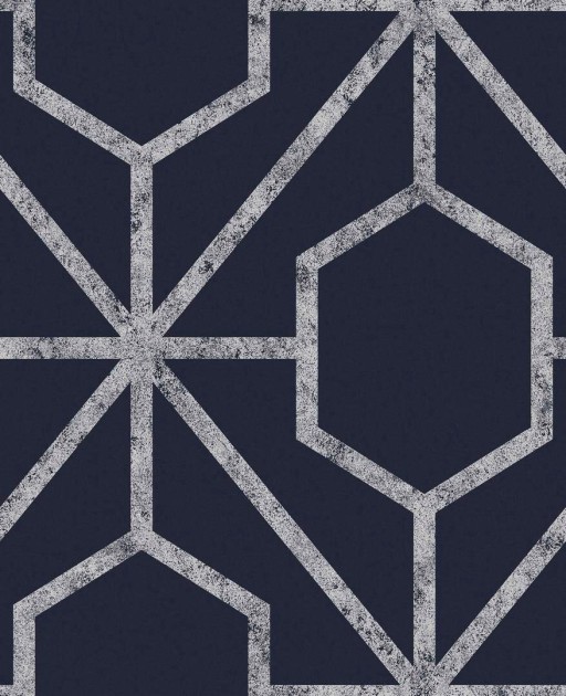 Graham & Brown 112200 Pioneer - tapeta w srebrną kratownicę