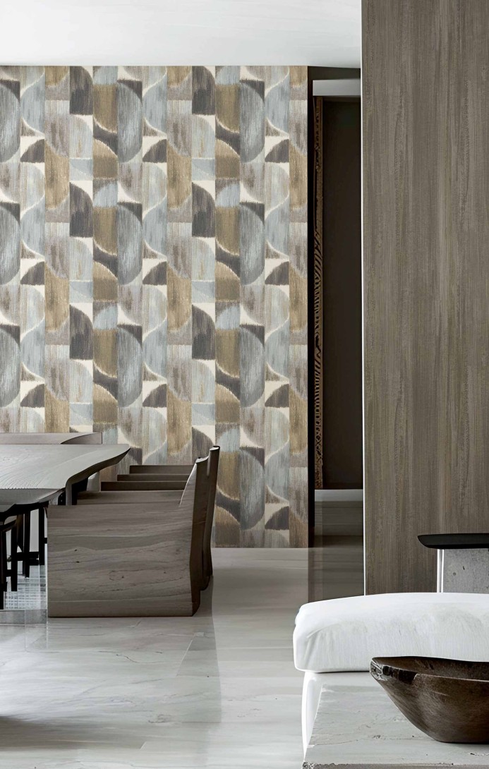 Cristiana Masi 27528 Sintesi Kiklos - tapeta w półkola i prostokąty