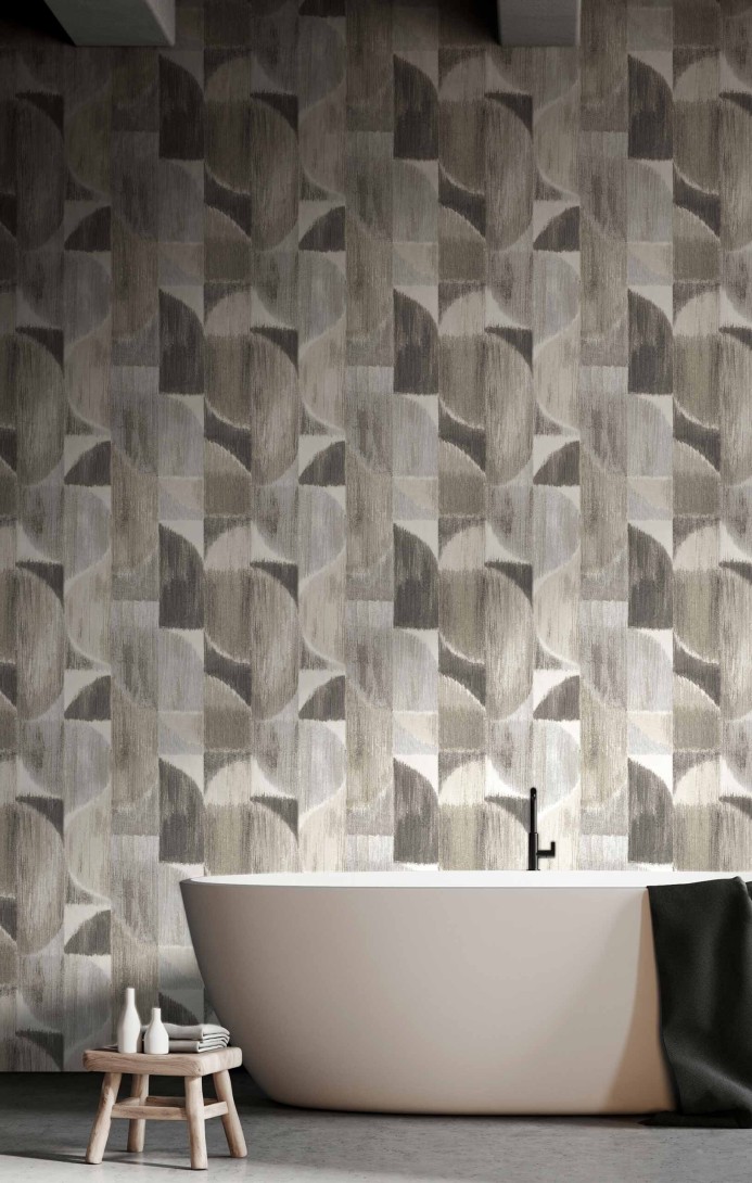 Cristiana Masi 27529 Sintesi Kiklos - tapeta w półkola i prostokąty