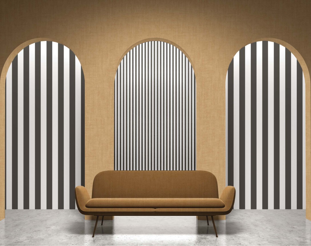 Cristiana Masi 30185 Top Stripes Unito - tapeta imitująca tkaninę