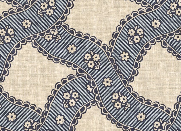 Sandberg S10819 Rosa & Friends Annie Blue - tapeta w roślinne medaliony