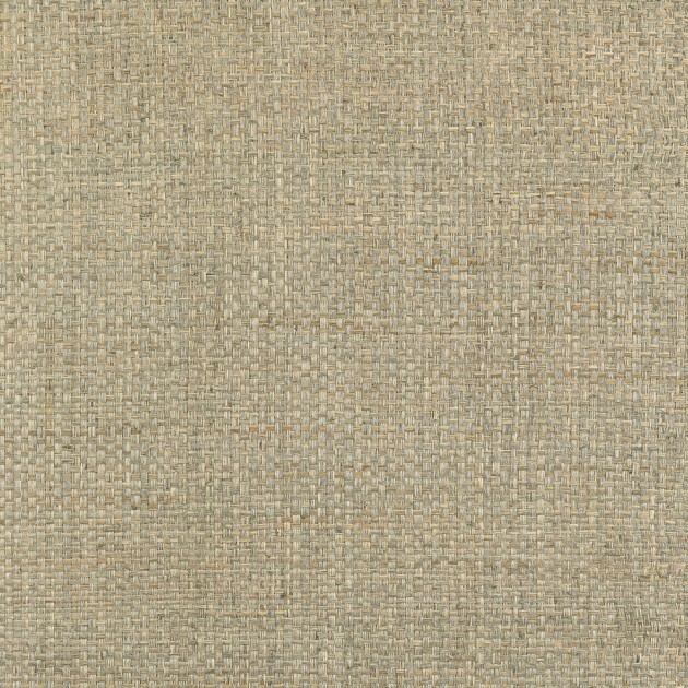 Thibaut T19605 Grasscloth Resource 6 Lauderdale Tea - tapeta z rafii w splot koszykowy