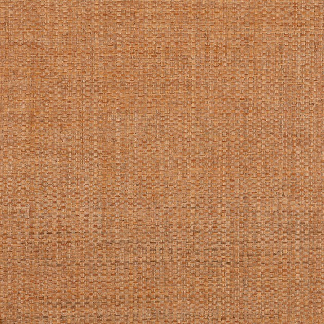 Thibaut T19606 Grasscloth Resource 6 Lauderdale Pumpkin - tapeta z rafii w splot koszykowy