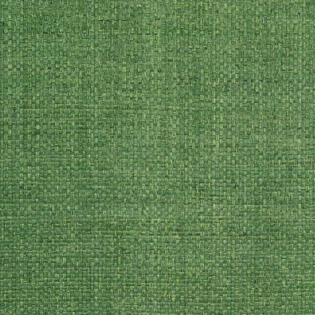 Thibaut T19607 Grasscloth Resource 6 Lauderdale Green - tapeta z rafii w splot koszykowy