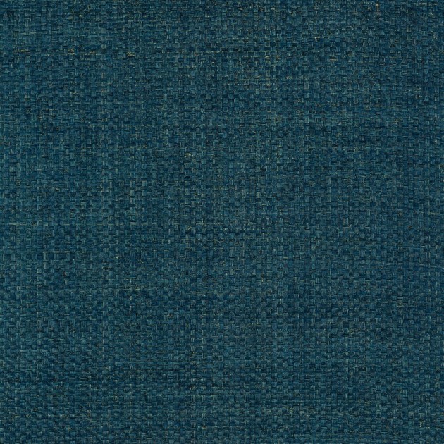 Thibaut T19609 Grasscloth Resource 6 Lauderdale Navy - tapeta z rafii w splot koszykowy