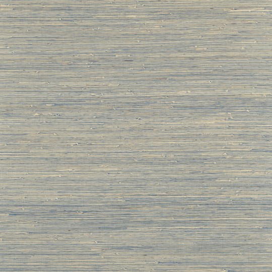 Thibaut T19652 Grasscloth Resource 6 Sydney Royal Blue - tapeta w paski z juty