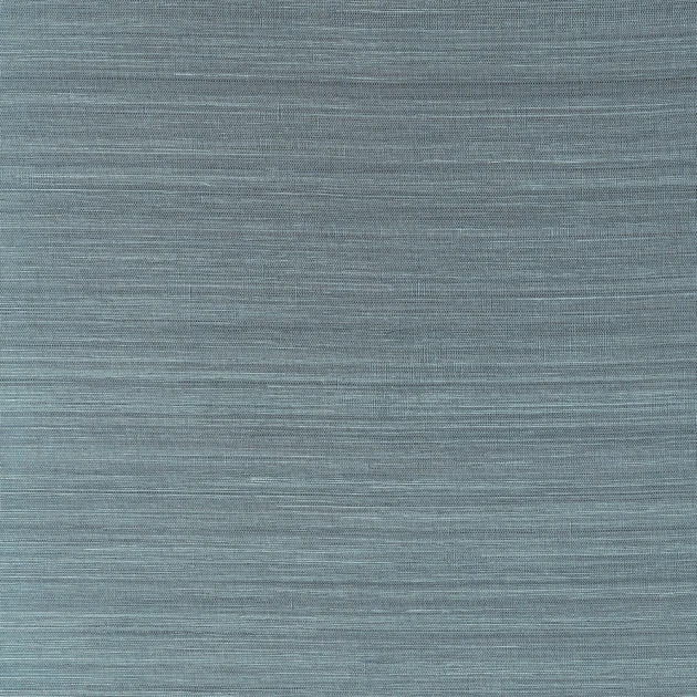 Thibaut T19666 Grasscloth Resource 6 Windward Sisal Dusty Teal - tapeta z sizalu w prążki